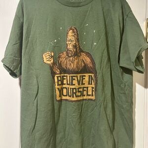 Green Graphic Tee - Believe in Yourself